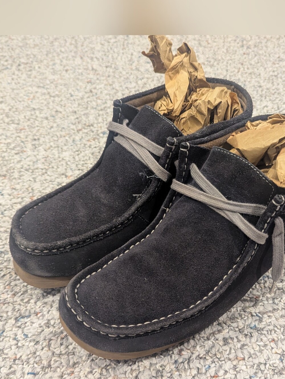Men's Navy Clark's Wallabies size 12 50 Or Best Offer